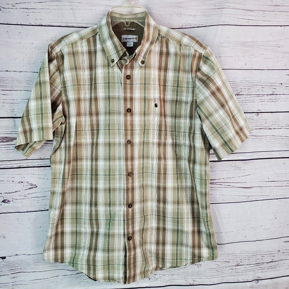 Carhartt  Plaid Button Down Shirt L Relaxed fit
